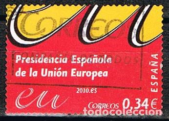 Sellos: Edifil 4547, presidencia espa&ntilde;ola de la Uni&oacute;n Europea, usado