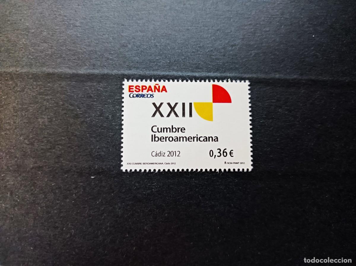 Sellos: Sello nuevo. XXII Cumbre Iberoamericana. C&aacute;diz. 16 de Noviembre de 2012. Edifil 4762.