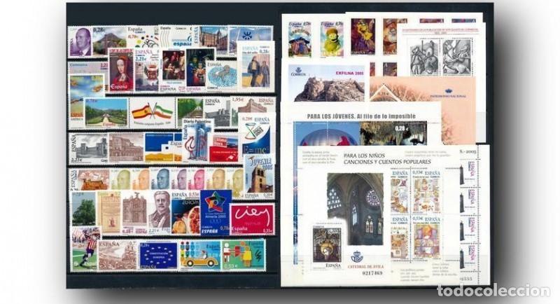 Sellos: SELLOS NUEVOS DE ESPA&Ntilde;A A&Ntilde;O 2005 COMPLETO. VALOR CATALOGO 210&euro;
