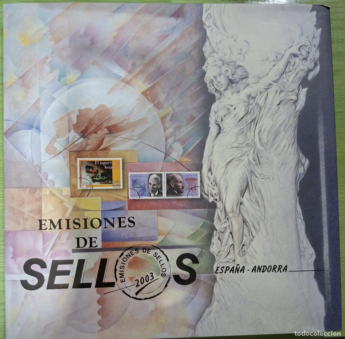 Sellos: LIBRO OFICIAL DE CORREOS CON LOS SELLOS DE ESPA&Ntilde;A DEL A&Ntilde;O 2003