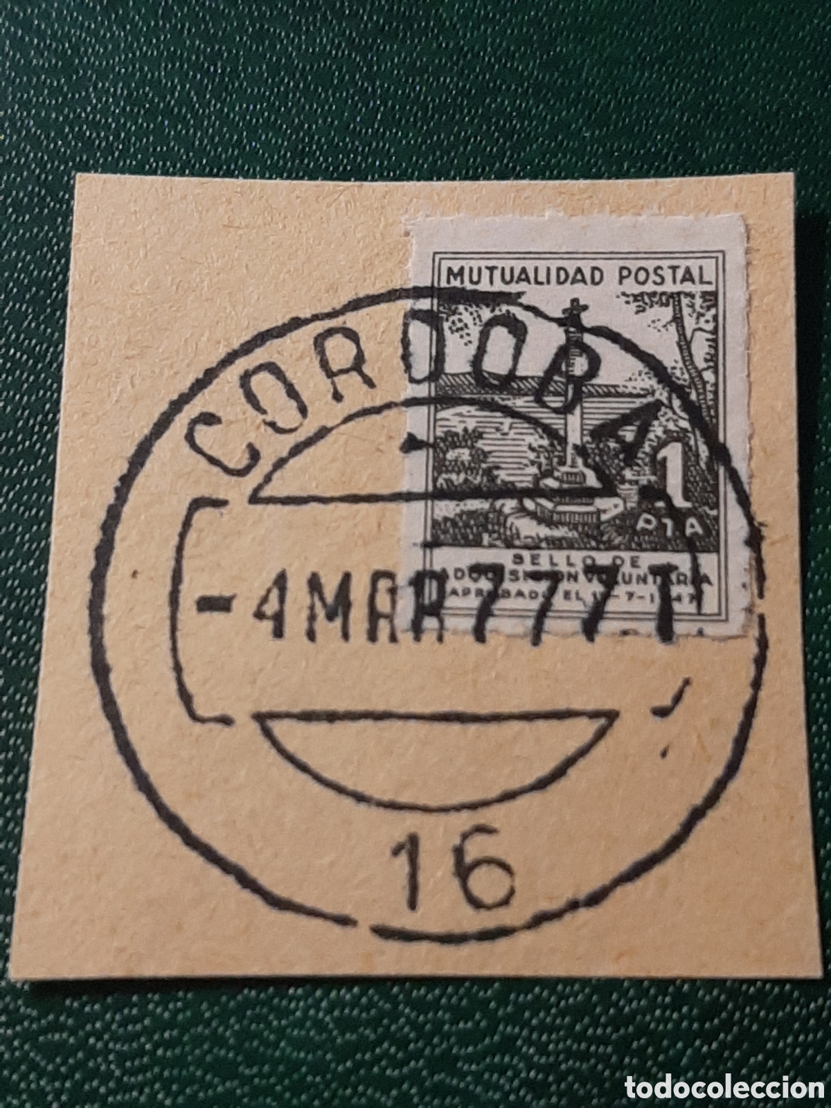 Sellos: Sello de la Mutualidad Postal de 1 Pts.