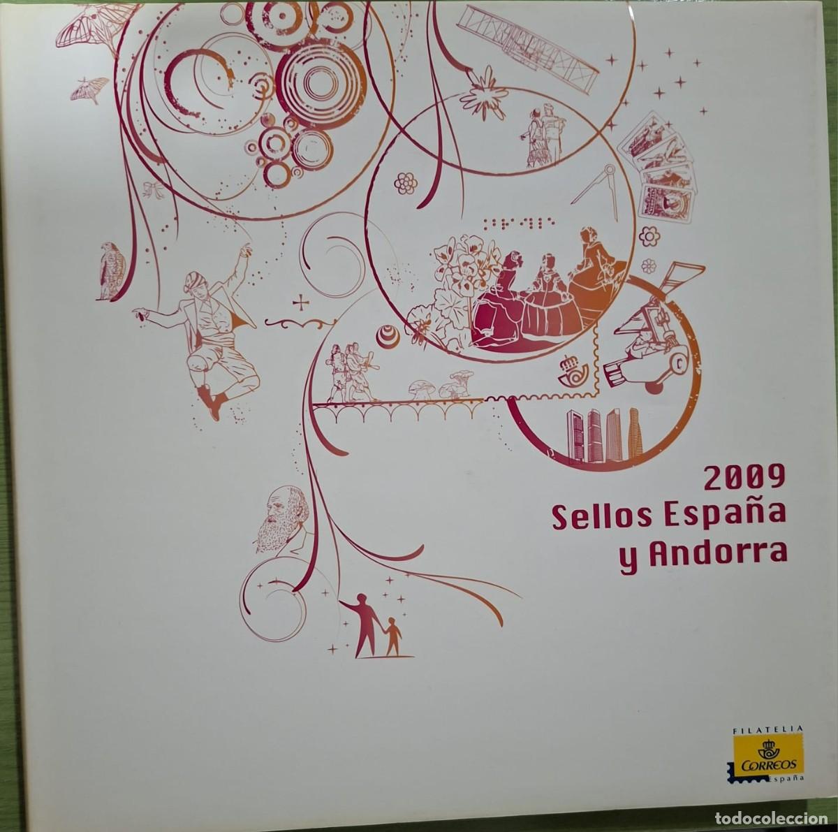 Sellos: LIBRO OFICIAL DE CORREOS CON LOS SELLOS DE ESPA&Ntilde;A DEL A&Ntilde;O 2009