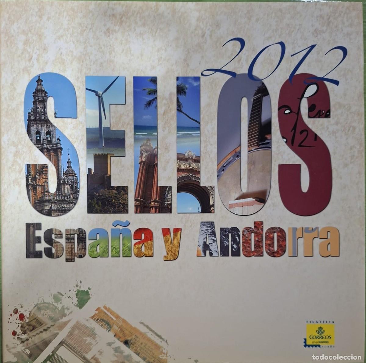 Sellos: LIBRO OFICIAL DE CORREOS CON LOS SELLOS DE ESPA&Ntilde;A DEL A&Ntilde;O 2012