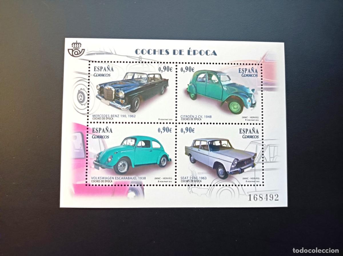 Sellos: Sello nuevo. Coches de &Eacute;poca. Mercedes B-150. Citroen 2CV.. 15 Marzo 2013. Edifil SH 4788.