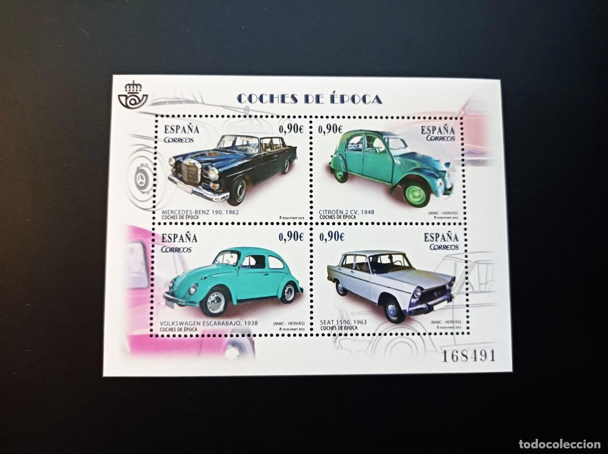 Sellos: Sello nuevo. Coches de &Eacute;poca. Mercedes B-150. Citroen 2CV.. 15 Marzo 2013. Edifil SH 4788.
