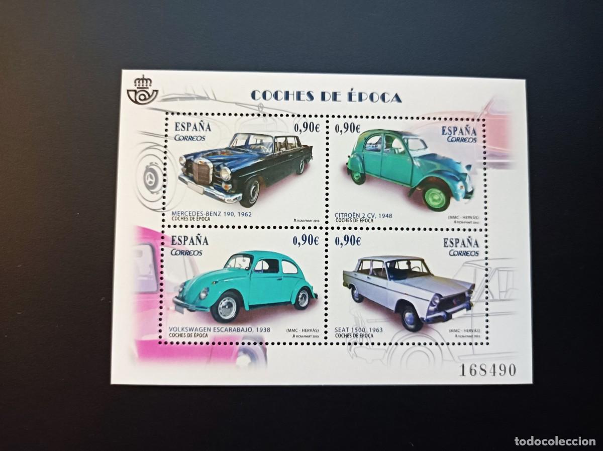 Sellos: Sello nuevo. Coches de &Eacute;poca. Mercedes B-150. Citroen 2CV.. 15 Marzo 2013. Edifil SH 4788.