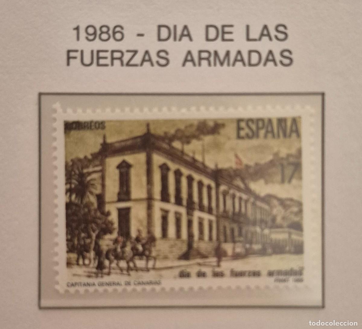Sellos: A&ntilde;o 1986-Edifil N 2849** - Dia de las fuerzas armadas-Nuevo sin fijasello - Se env&iacute;a el de la imagen