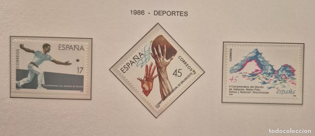 Selos: A&ntilde;o 1986 - Edifil N 2850/2852** - Deportes - Nuevo sin fijasello - Se env&iacute;a el de la imagen