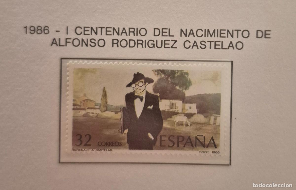 Francobolli: A&ntilde;o 1986 - Edifil N 2873** - Alfonso Rodr&iacute;guez - Nuevo sin fijasello - Se env&iacute;a el de la imagen