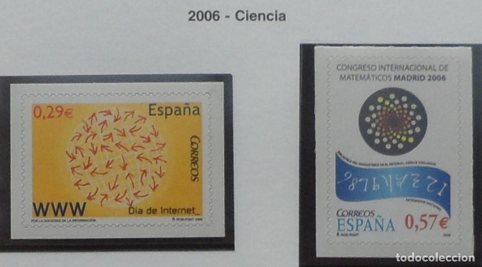 Sellos: 2006-ESPA&Ntilde;A-SELLOS NUEVOS-BAJO FACIAL 20%-VER FOTO-N&ordm;4238/9-CIENCIA