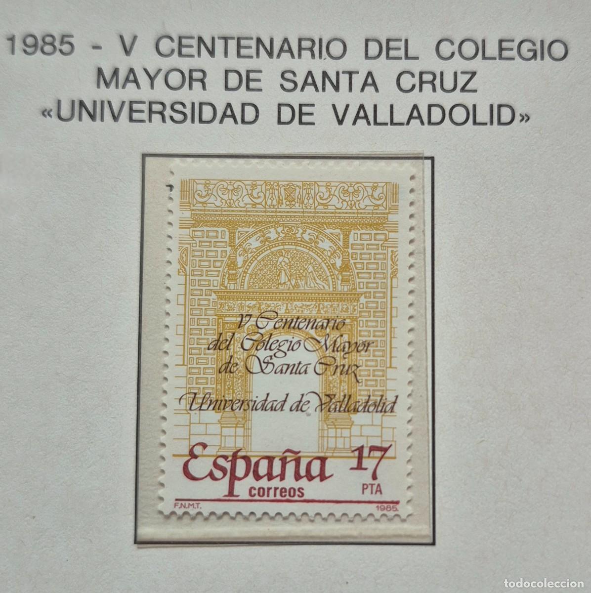 Sellos: A&ntilde;o 1985 - Edifil N 2780** - Universidad Valladolid - Nuevo sin fijasello - Se env&iacute;a el de la imagen