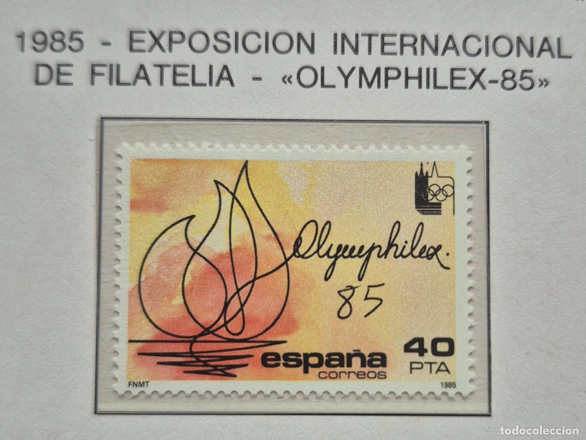 Sellos: A&ntilde;o 1985 - Edifil N 2781** - Olymphilex 85 - Nuevo sin fijasello - Se env&iacute;a el de la imagen