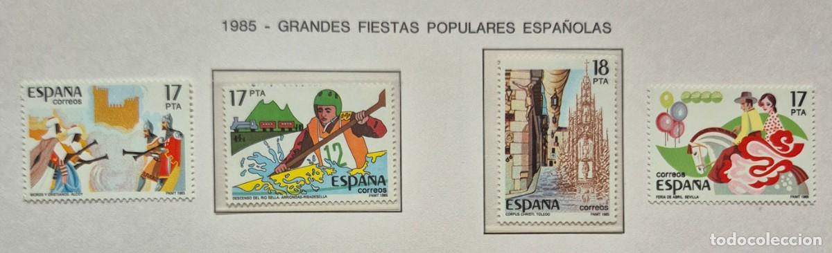 Sellos: A&ntilde;o 1985 - Edifil N 2783/2786** - Fiestas populares - Nuevo sin fijasello - Se env&iacute;a el de la imagen