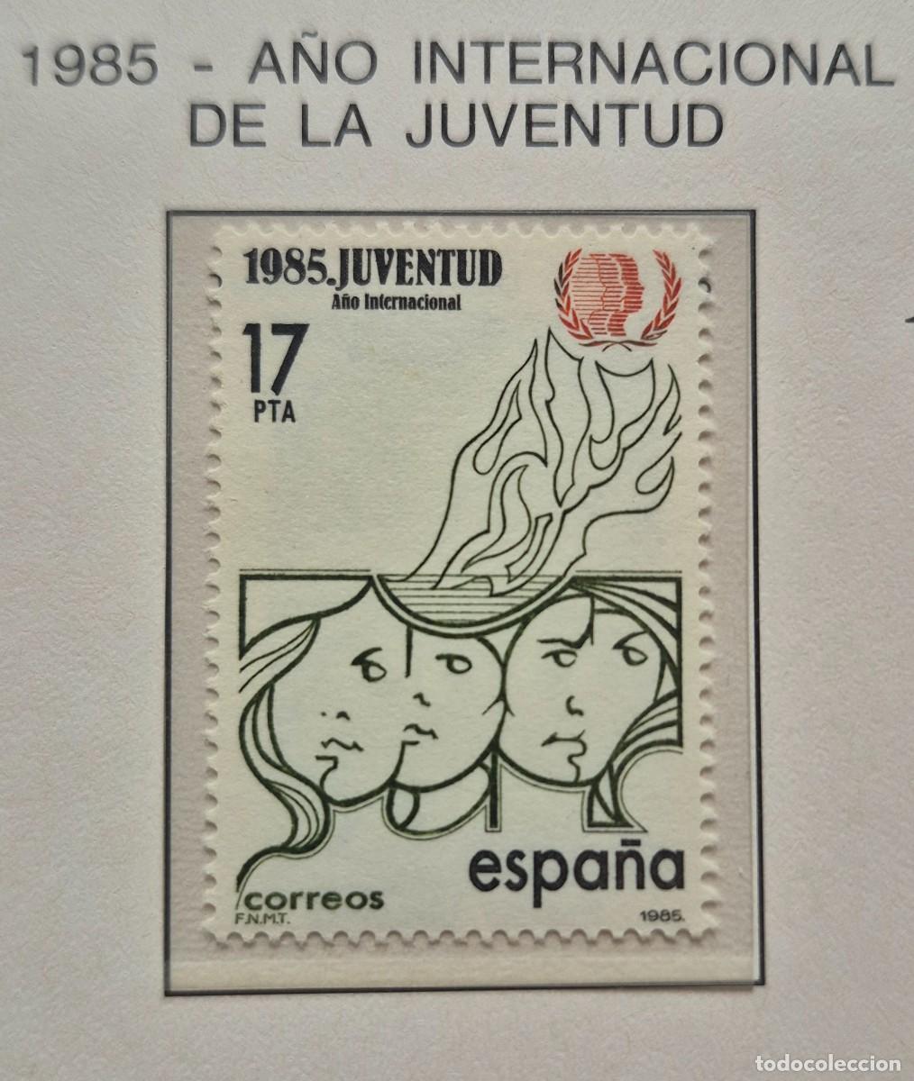Sellos: A&ntilde;o 1985 - Edifil N 2787** - A&ntilde;o de la juventud - Nuevo sin fijasello - Se env&iacute;a el de la imagen