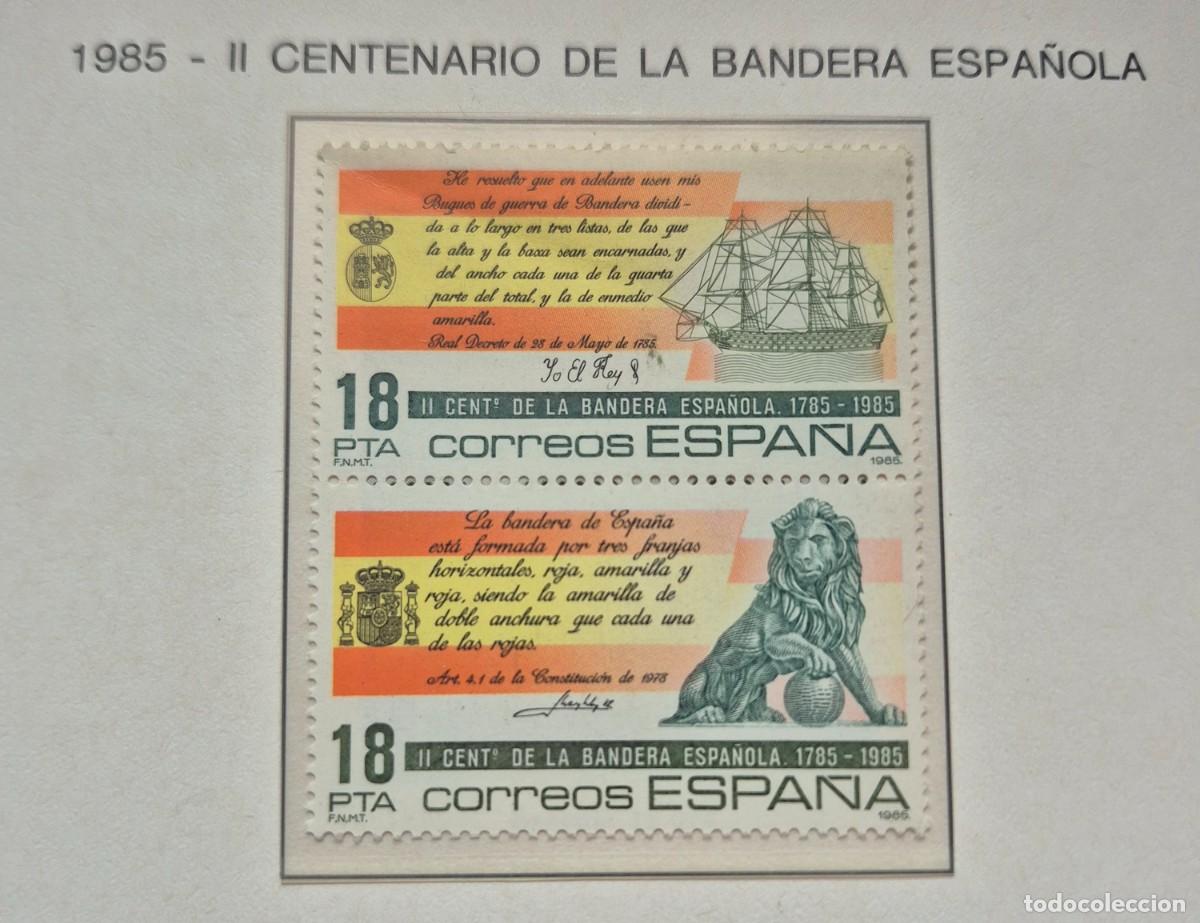 Sellos: A&ntilde;o 1985 - Edifil N 2791/2792** - Bandera espa&ntilde;ola - Nuevo sin fijasello - Se env&iacute;a el de la imagen