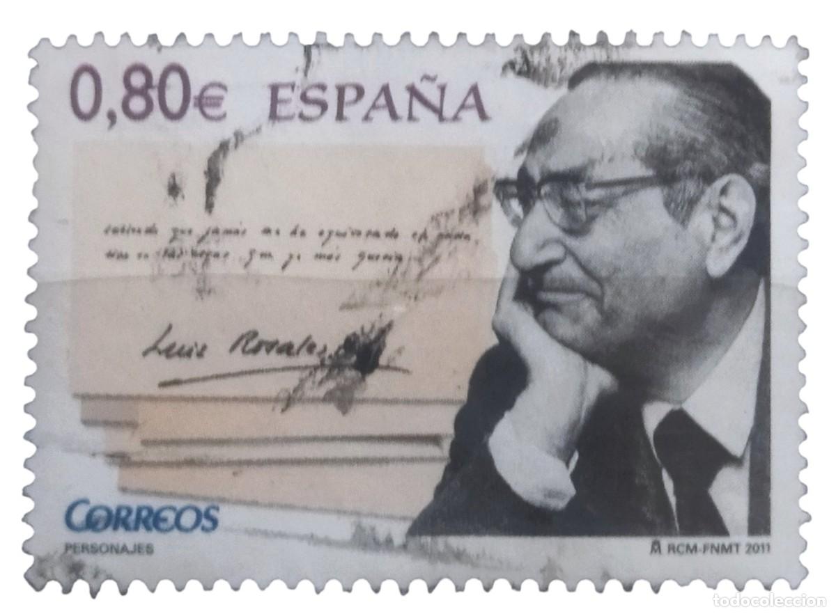 Sellos: ESPA&Ntilde;A 2011 Personajes - Luis de Rosales. USADO.