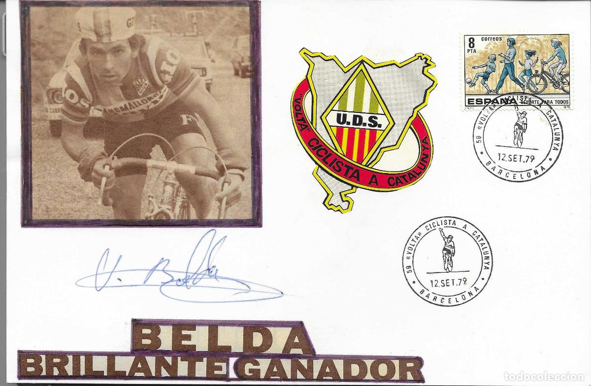 Sellos: Interesante documento postal de la vuelta a Catalu&ntilde;a de 1979