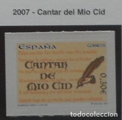 Sellos: 2007-ESPA&Ntilde;A-SELLOS NUEVOS-BAJO FACIAL 20%-VER FOTO-N&ordm;4331-CANTAR DE MIO CID