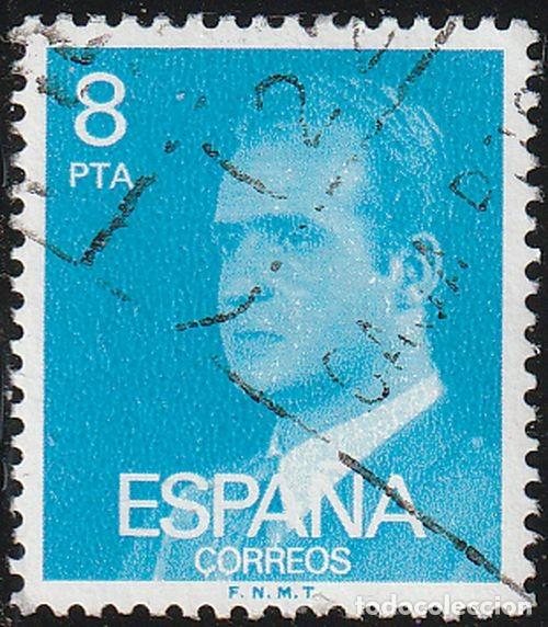 Sellos: Espa&ntilde;a 1977 Edifil 2393 Sello &ordm; Personajes Retrato Rey Juan Carlos I Michel 2306x Yvert 2058 Spain
