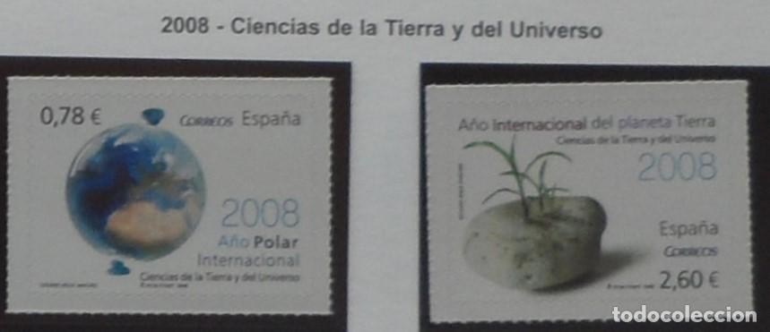 Sellos: 2008-ESPA&Ntilde;A-SELLOS NUEVOS-BAJO FACIAL 20%-VER FOTO-N&ordm;4387/8-CIENCIAS DE LA TIERRA Y DEL UNIVERSO