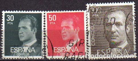Sellos: Espa&ntilde;a 1981 Edifil 2600-1-5 Sellos &ordm; Personajes Retrato Rey Juan Carlos I Efigie del Rey Michel 2490