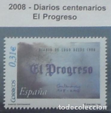 Sellos: 2008-ESPA&Ntilde;A-SELLOS NUEVOS-BAJO FACIAL 20%-VER FOTO-N&ordm;4413-DIARIOS CENTENARIOS