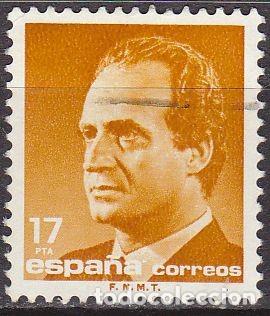 Sellos: Espa&ntilde;a 1985 Edifil 2799 Sello &ordm; Personajes Retrato Rey Juan Carlos I Efigie del Rey Efigie