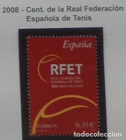 Sellos: 2008-ESPA&Ntilde;A-SELLOS NUEVOS-BAJO FACIAL 20%-VER FOTO-N&ordm;4433-REAL FEDERACION ESPA&Ntilde;OLA DE TENIS