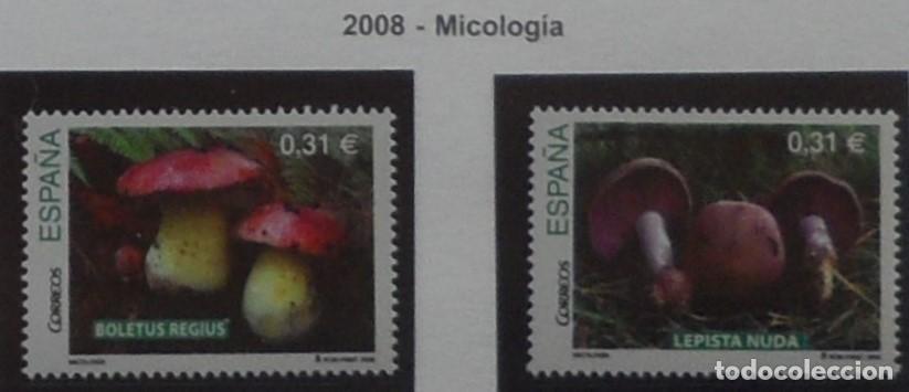 Sellos: 2008-ESPA&Ntilde;A-SELLOS NUEVOS-BAJO FACIAL 20%-VER FOTO-N&ordm;4436/7-MICOLOGIA