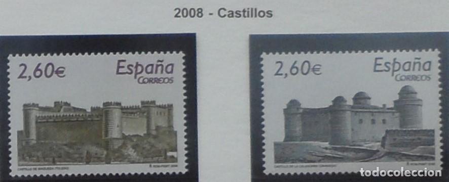 Sellos: 2008-ESPA&Ntilde;A-SELLOS NUEVOS-BAJO FACIAL 20%-VER FOTO-N&ordm;4439/40-CASTILLOS