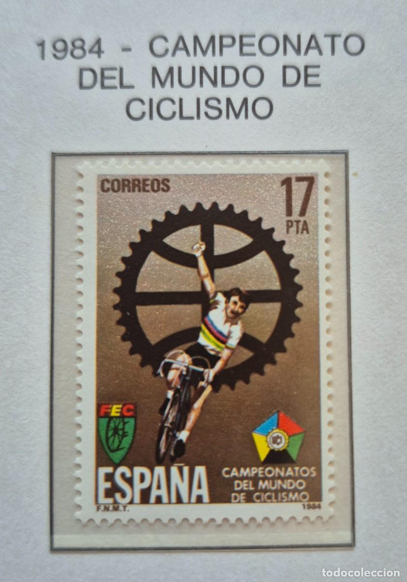 Stamps: A&ntilde;o 1984 - Edifil N 2772** - Campeonato de ciclismo - Nuevo sin fijasello - Se env&iacute;a el de la imagen