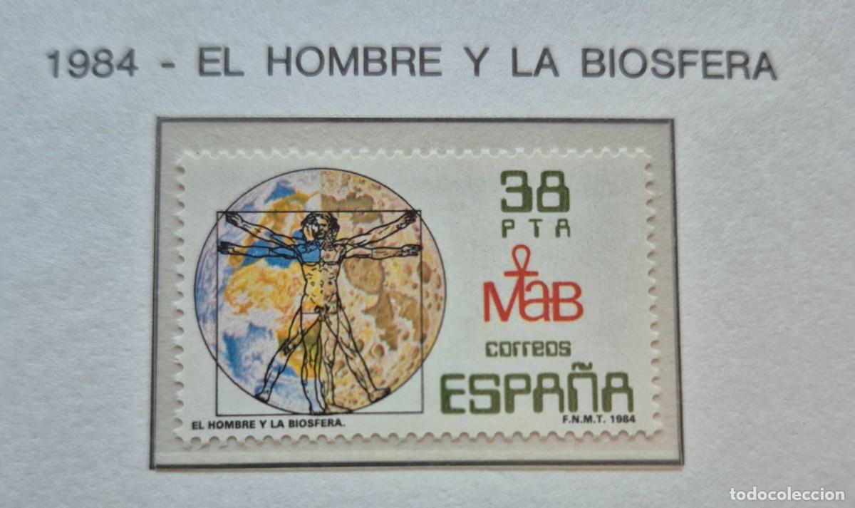 Sellos: A&ntilde;o 1984 - Edifil N 2748** - El hombre y la biosfera -Nuevo sin fijasello - Se env&iacute;a el de la imagen