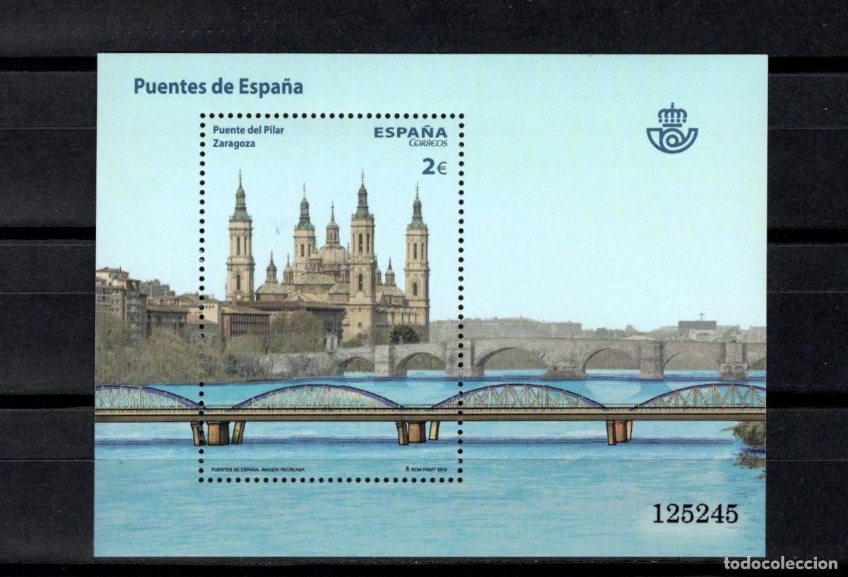 Sellos: Sello Nuevo. Puentes. Puente del Pilar. Zaragoza. 25 Septiembre de 2013. Edifil 4818.