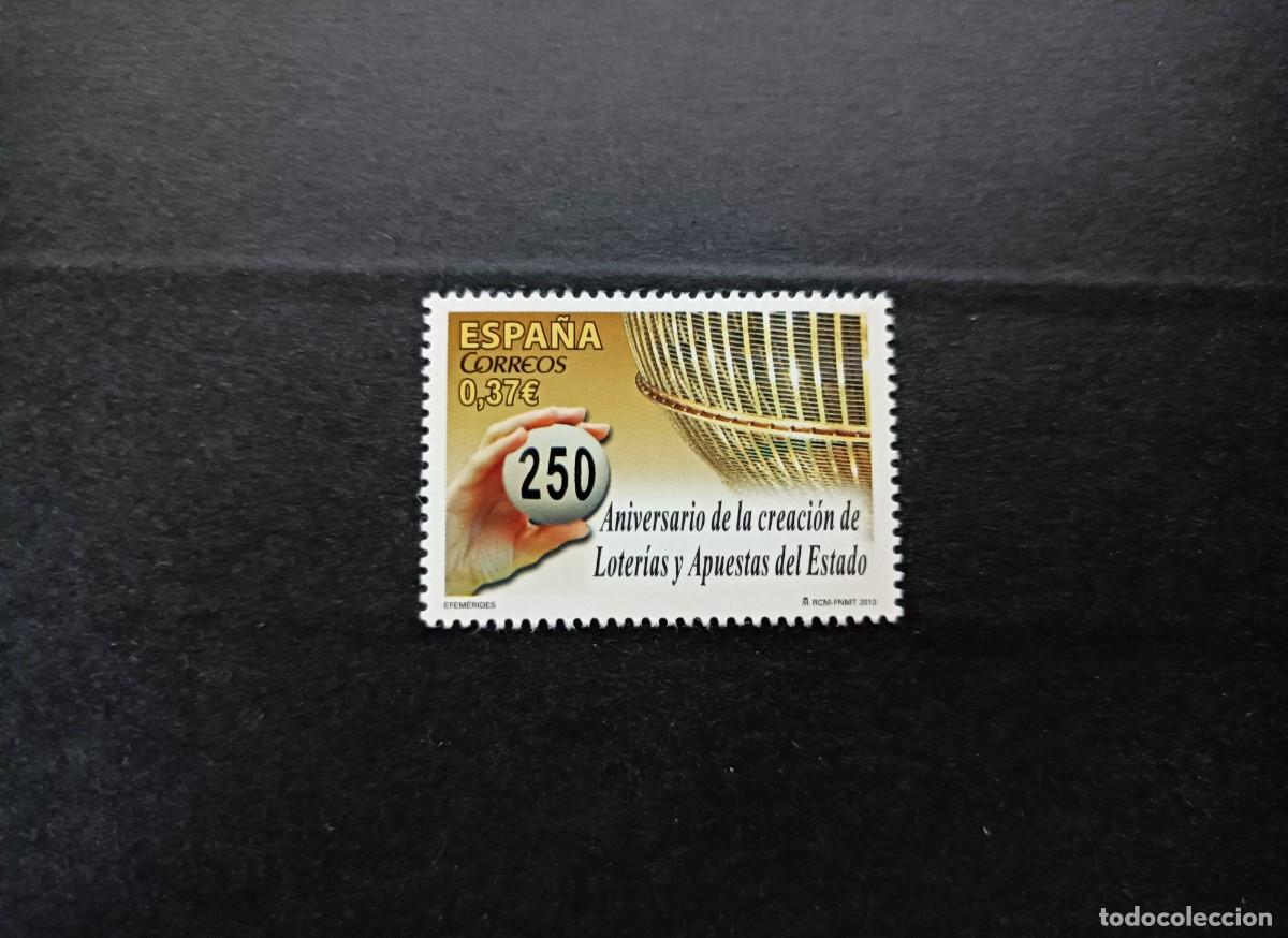 Sellos: Sello nuevo. 250 Aniversario Loter&iacute;as y Apuestas del Estado. 5 Octubre 2013. Edifil 4821.