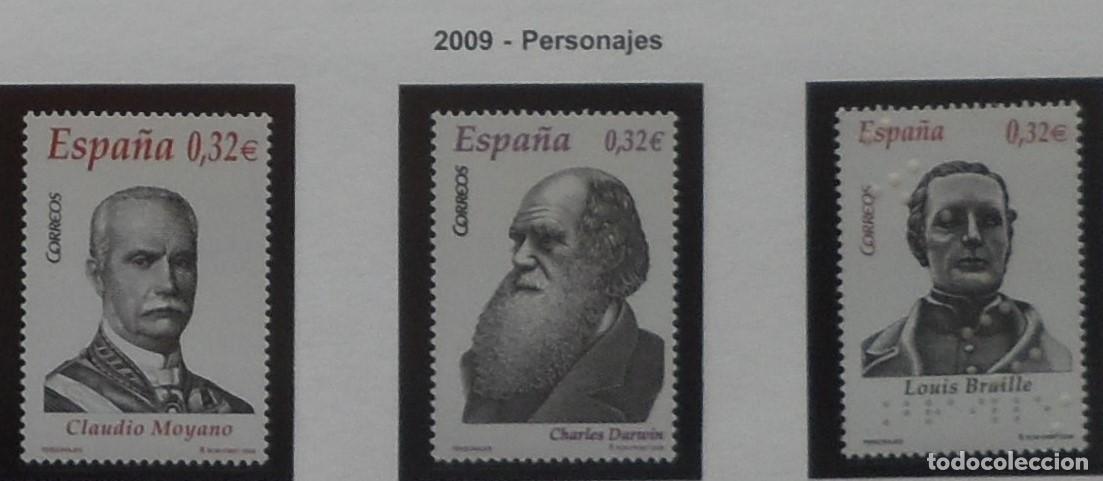 Sellos: 2009-ESPA&Ntilde;A-SELLOS NUEVOS-BAJO FACIAL 20%-VER FOTO-N&ordm;4498/4500-PERSONAJES