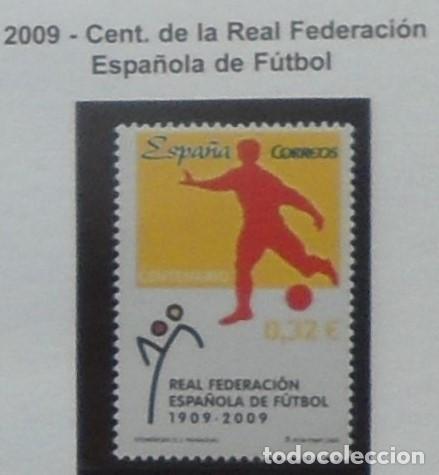 Sellos: 2009-ESPA&Ntilde;A-SELLOS NUEVOS-BAJO FACIAL 20%-VER FOTO-N&ordm;4514-EFEMERIDES-FEDERACON ESPA&Ntilde;OLA DE FUTBOL