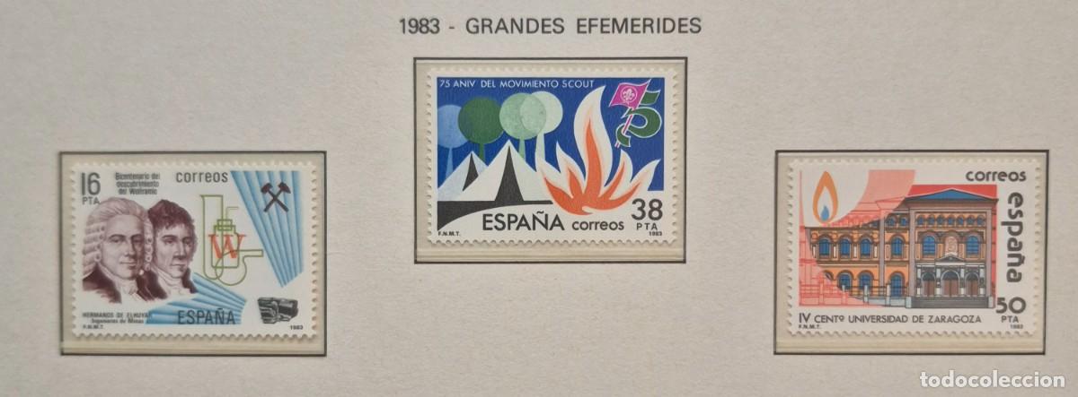 Sellos: A&ntilde;o 1983 - Edifil N 2715/2717** - Efem&eacute;rides - Nuevo sin fijasello - Se env&iacute;a el de la imagen