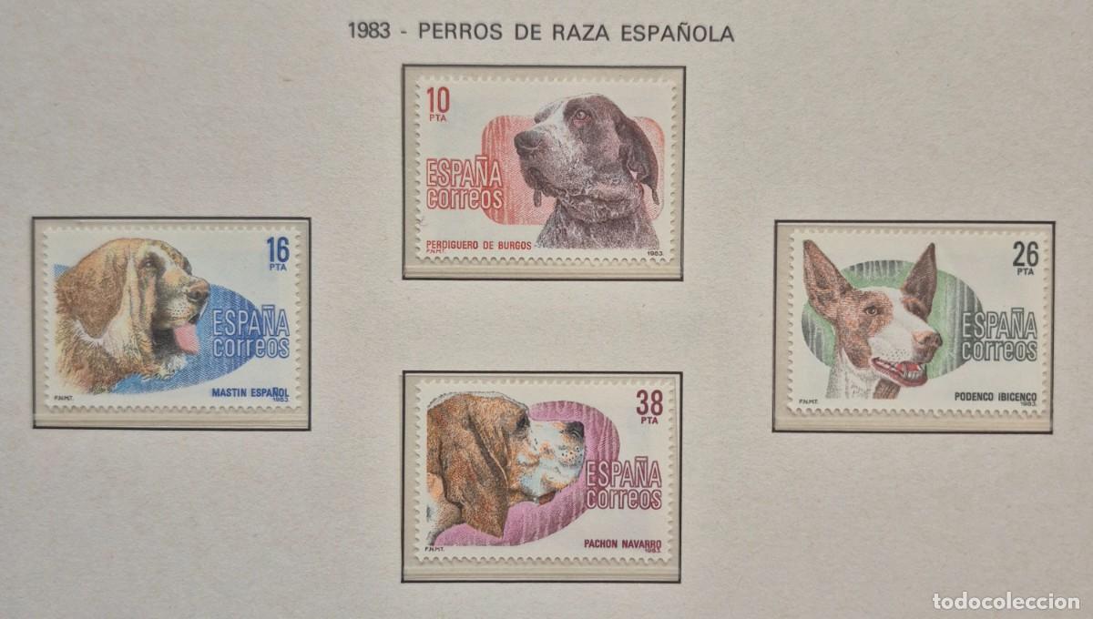 Sellos: A&ntilde;o 1983 - Edifil N 2711/2714** - Perros de raza - Nuevo sin fijasello - Se env&iacute;a el de la imagen