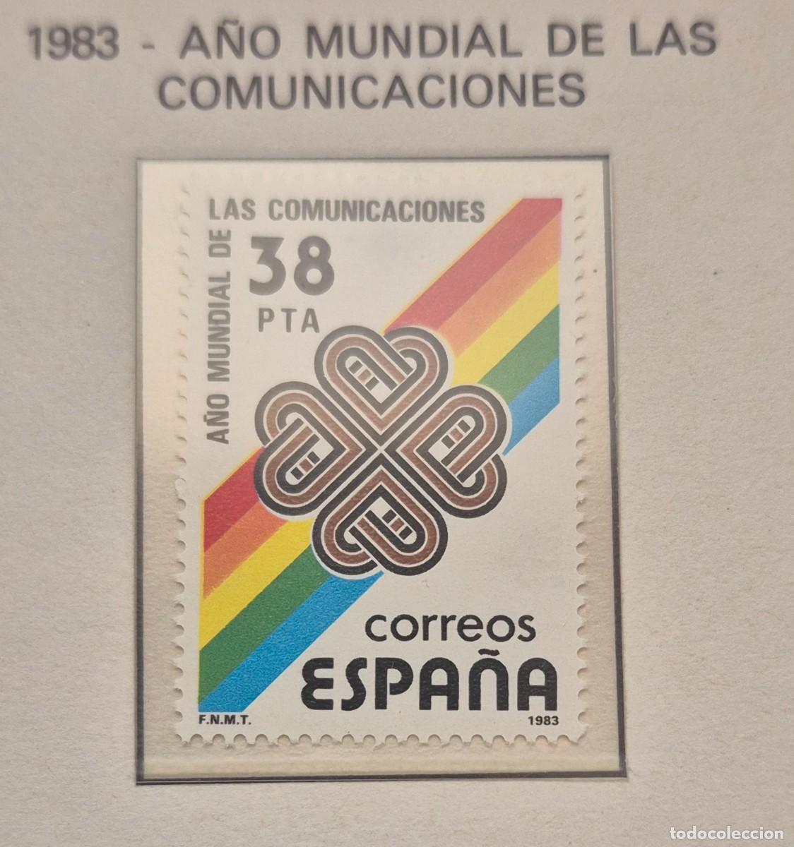 Sellos: A&ntilde;o 1983 - Edifil N 2709**- A&ntilde;o d las Comunicaciones- Nuevo sin fijasello - Se env&iacute;a el de la imagen