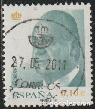 Sellos: Espa&ntilde;a 2008 Edifil 4363 Sello &ordm; D. Juan Carlos I Efigie del Rey Michel 4282 Yvert 3987 Spain Stamps