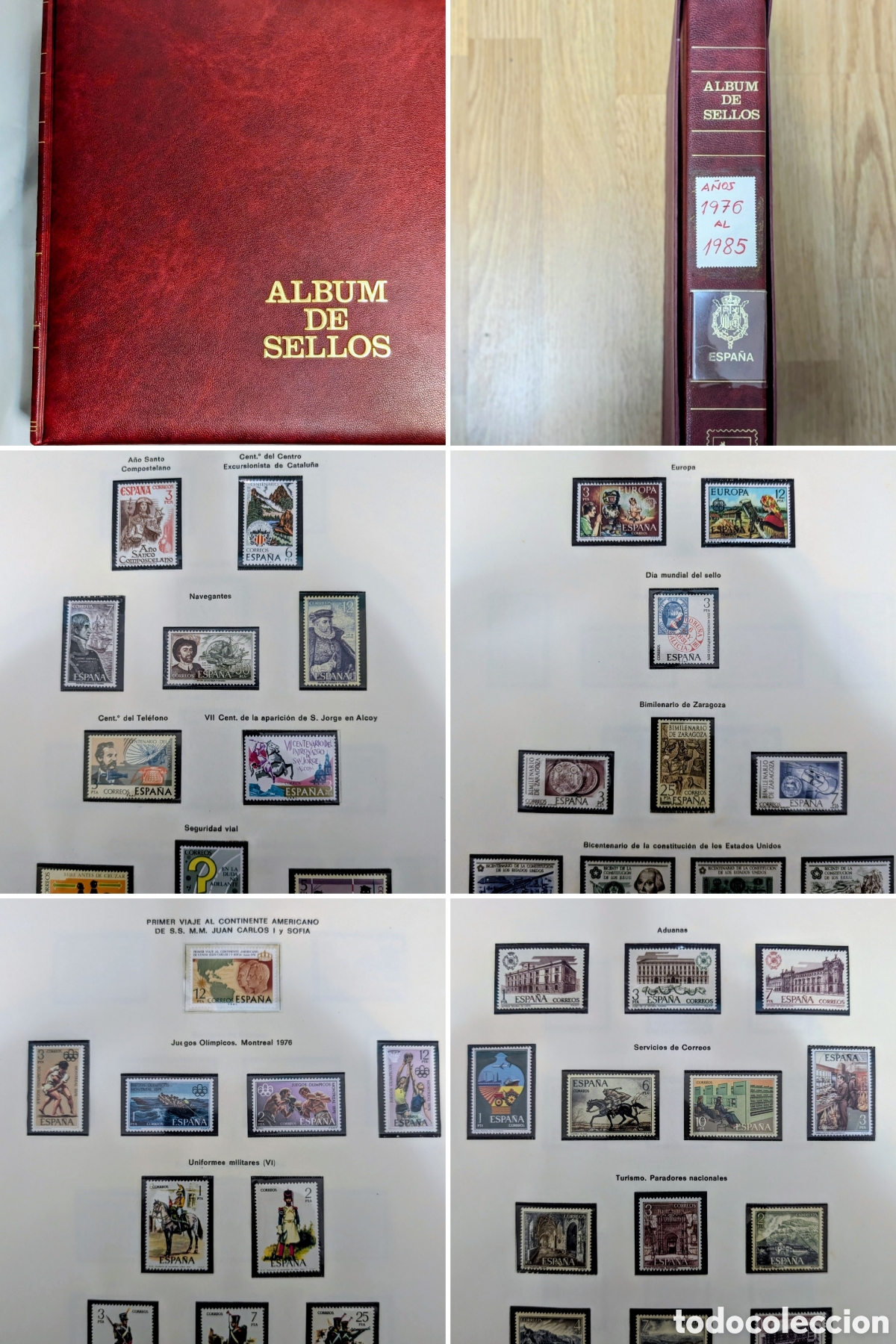 Sellos: Album sellos nuevos 1976- 85.