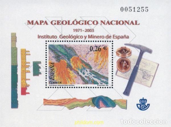 Sellos: 124774 MNH ESPA&Ntilde;A 2003 MAPA GEOLOGICO NACIONAL. PLAN MAGMA