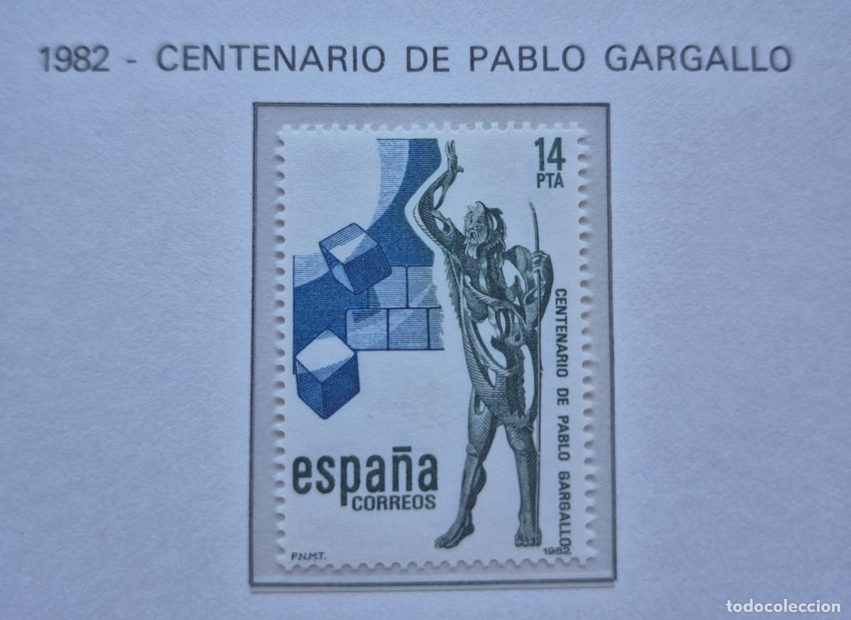 Sellos: A&ntilde;o 1982 - Edifil N 2683** - Pablo Gargallo - Nuevo sin fijasello - Se env&iacute;a el de la imagen
