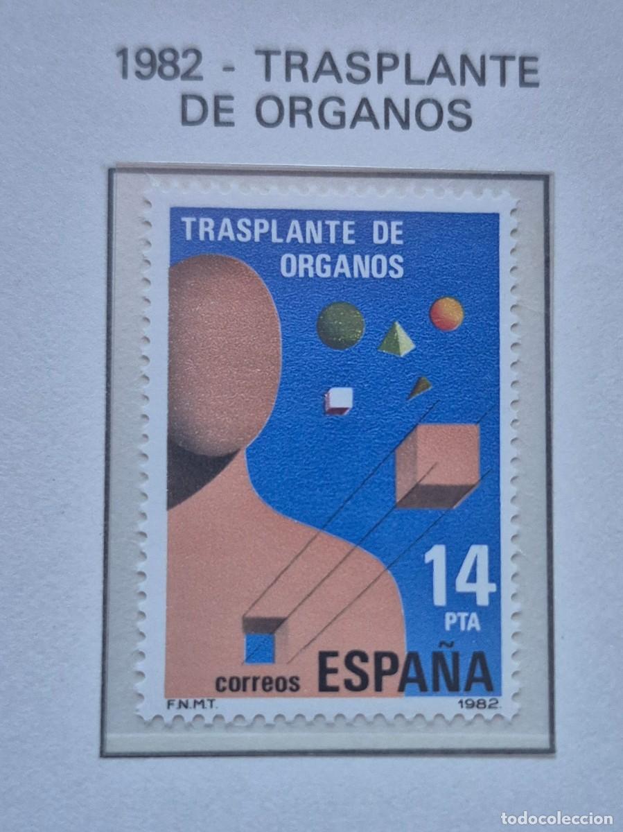 Sellos: A&ntilde;o 1982 - Edifil N 2669** - Trasplante de Organos - Nuevo sin fijasello - Se env&iacute;a el de la imagen
