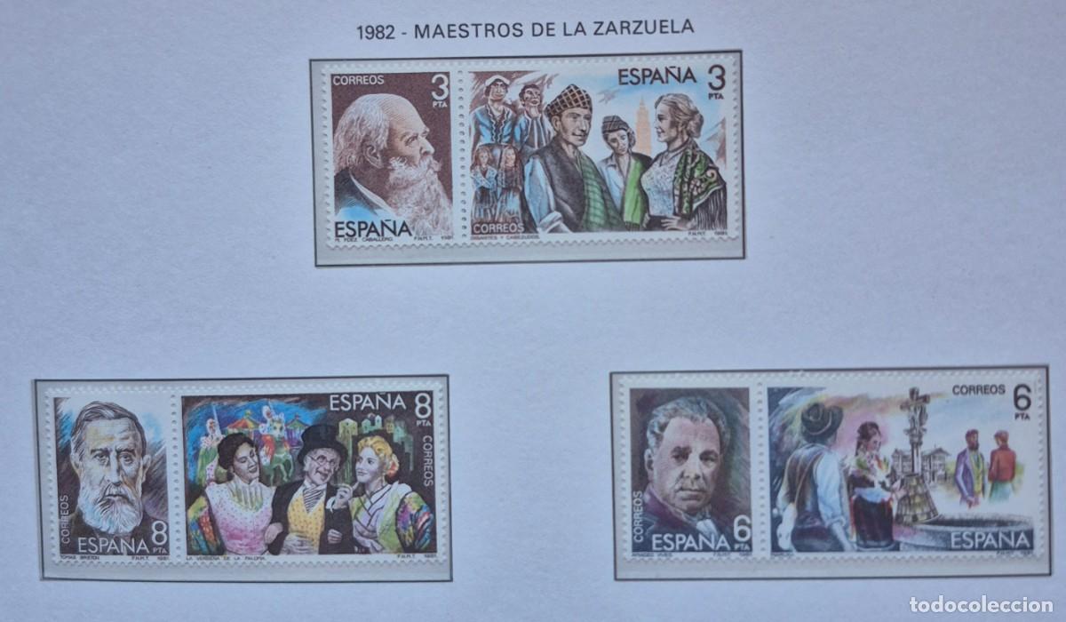 Sellos: A&ntilde;o 1982-Edifil N 2651/2656**-Maestros de la Zarzuela-Nuevo sin fijasello - Se env&iacute;a el de la imagen