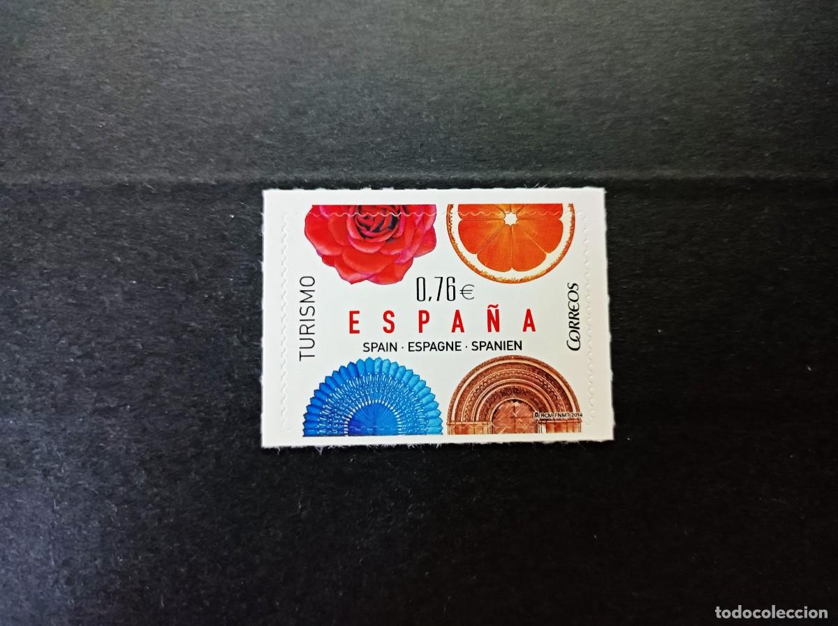 Sellos: Sello nuevo. Autoadhesivo. Turismo. Rosa. Abanico. Naranja ... 2 de Enero de 2014. Edifil 4846.