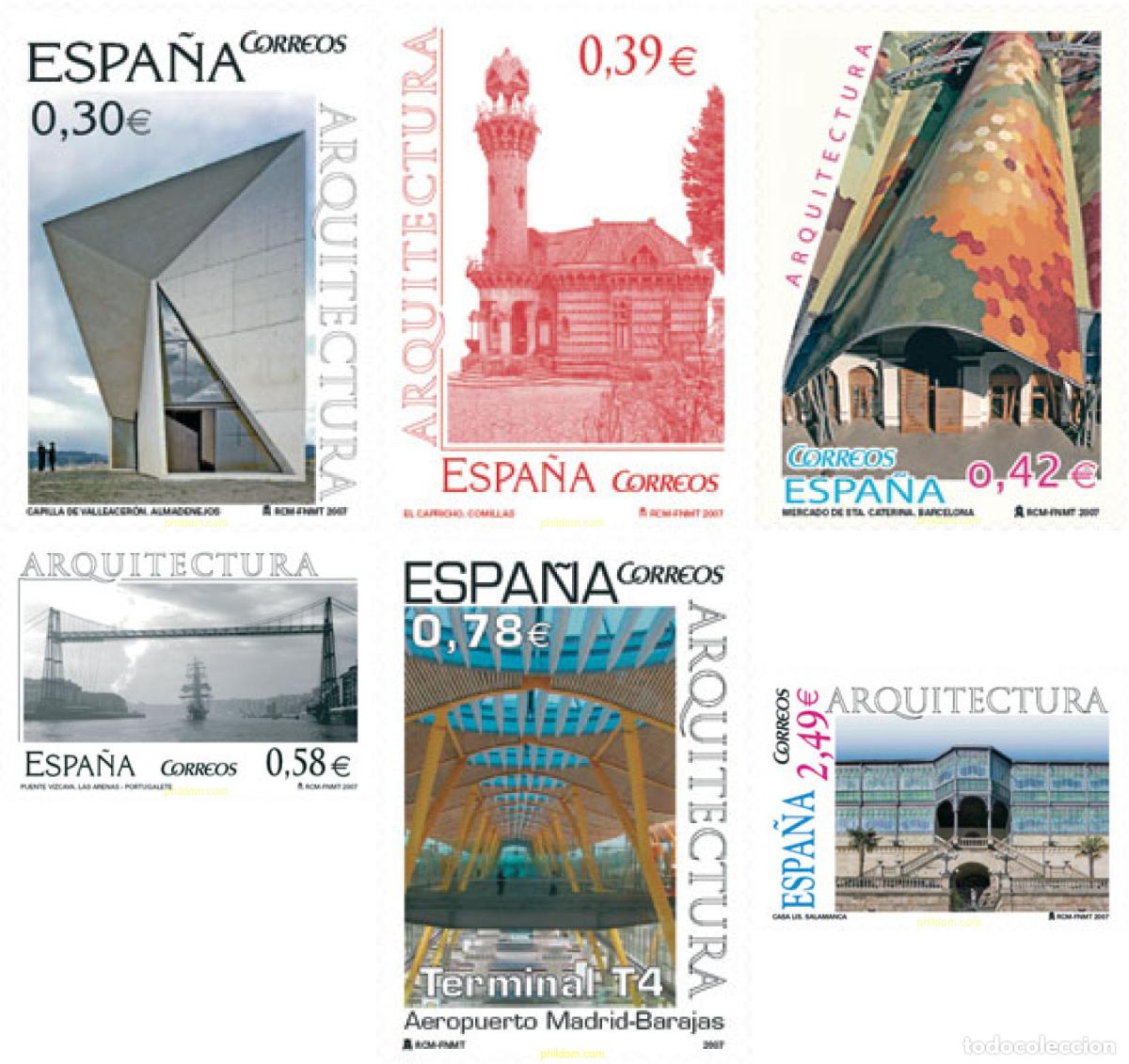 Sellos: 202539 MNH ESPA&Ntilde;A 2007 ARQUITECTURA
