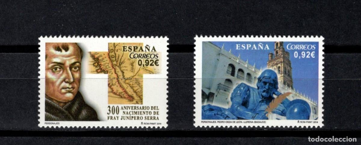 Briefmarken: Sello nuevo. Personajes. Serie completa. 20 Enero 2014. Edifil 4851.