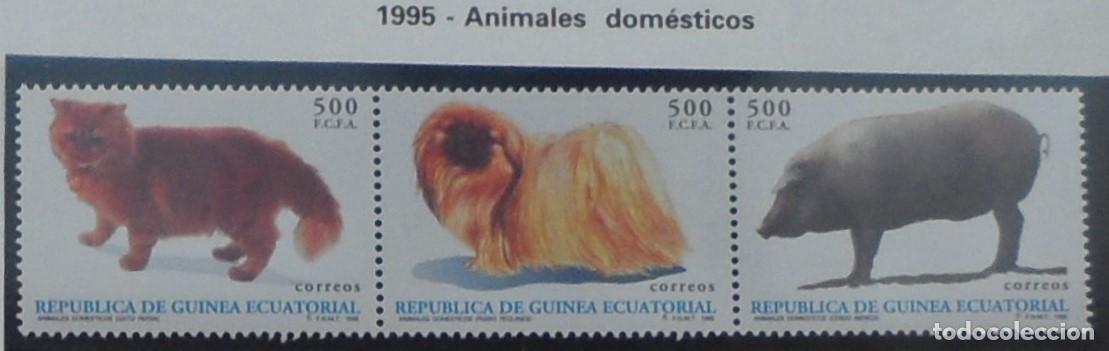 Sellos: 1995-ESPA&Ntilde;A-EXCOLONIA-SELLOS NUEVOS-VER FOTO-N&ordm;196/8-ANIMALES DOMESTICOS