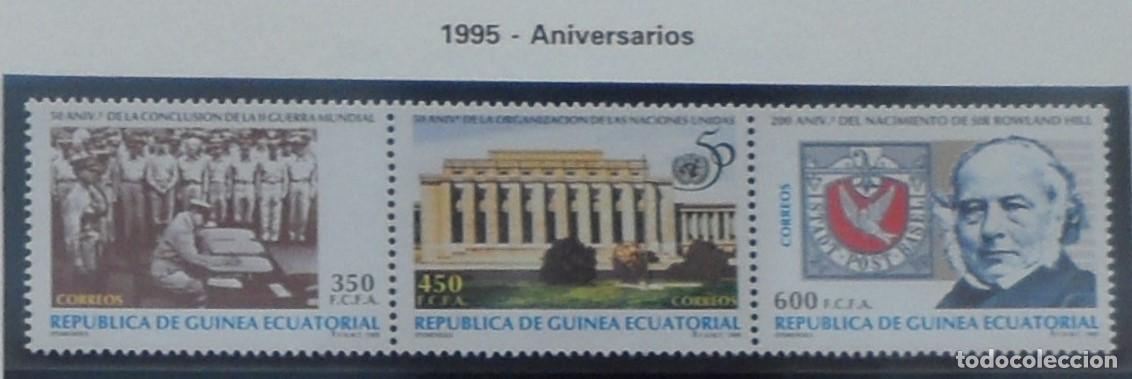 Sellos: 1995-ESPA&Ntilde;A-EXCOLONIA-SELLOS NUEVOS-VER FOTO-N&ordm;203/5-EFEMERIDES